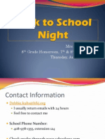 back to school night 2014