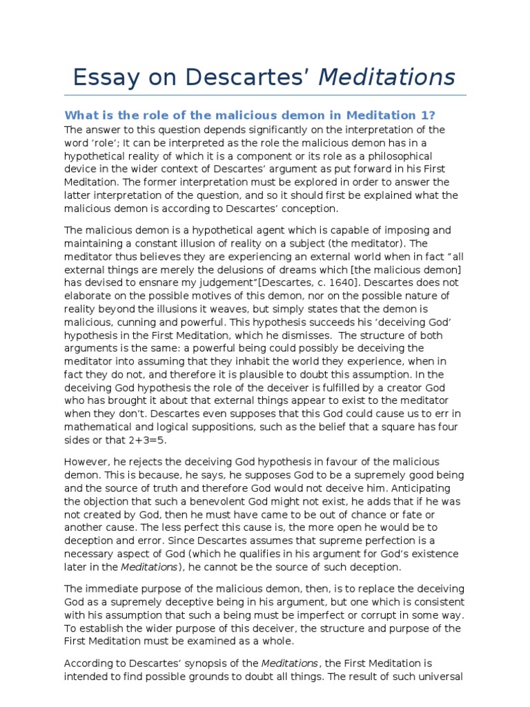 Descartes' philosophy pdf image