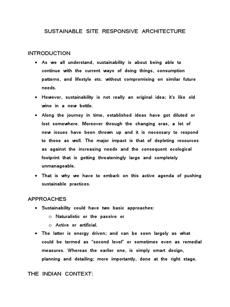 Sustainable Responsive Architecture | PDF | Building Insulation ...