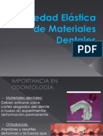 Propiedad Elástica de Materiales Dentales