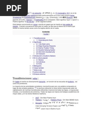 Om Mani Padme Hum Religiones Indias Comportamiento