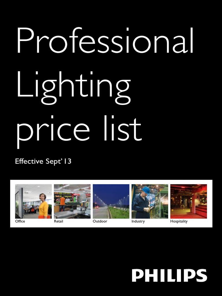 Philips Price List Sept 2013 | PDF | Philips | Lighting