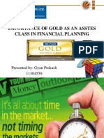 Importance of Gold As An Assets Class in Financial Planning