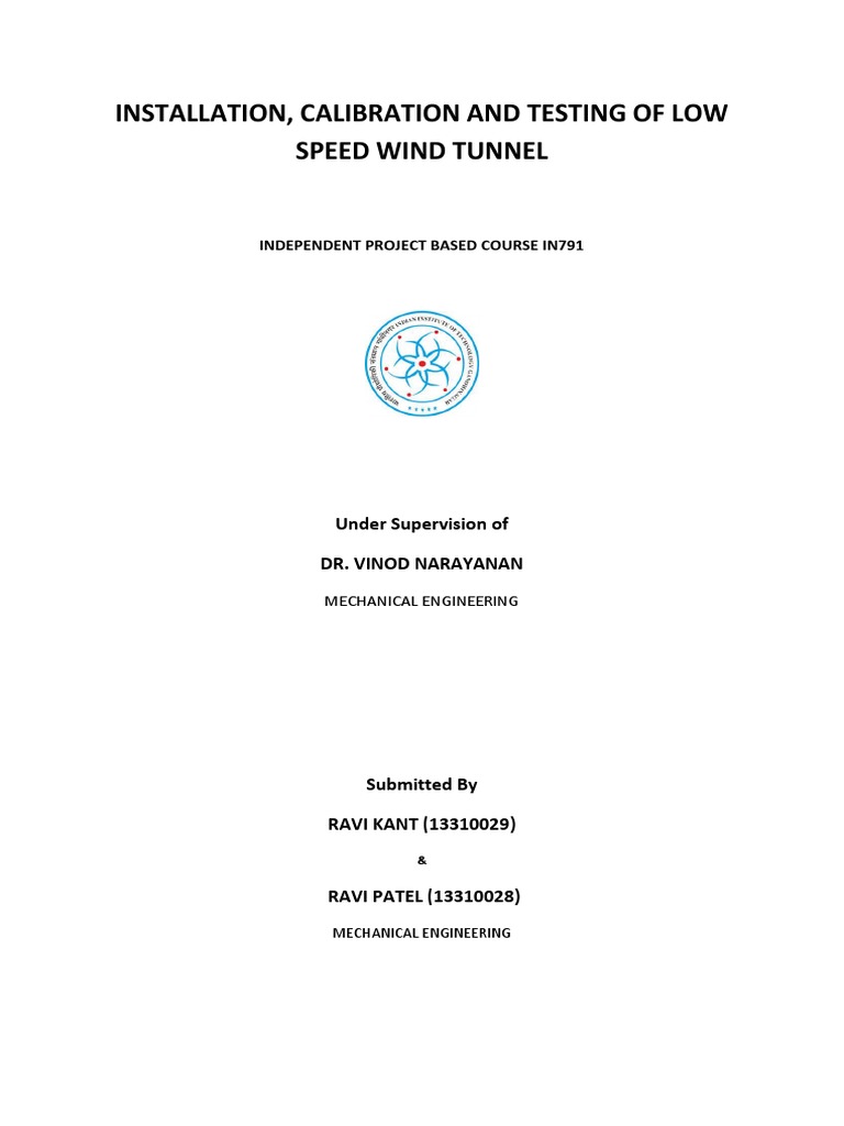 Low Speed Wind Tunnel Setup and Testing | PDF | Wind Tunnel | Boundary ...