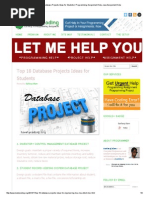 Download Top 18 Database Projects Ideas for Students _ Programming Assignment Help Java Assignment Help by Ohh Pian SN237477908 doc pdf