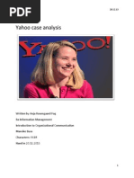 Yahoo Case Analysis Anja Rosengaard Fog