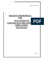 Data Entry RFP for Samagra Kutumba Survey