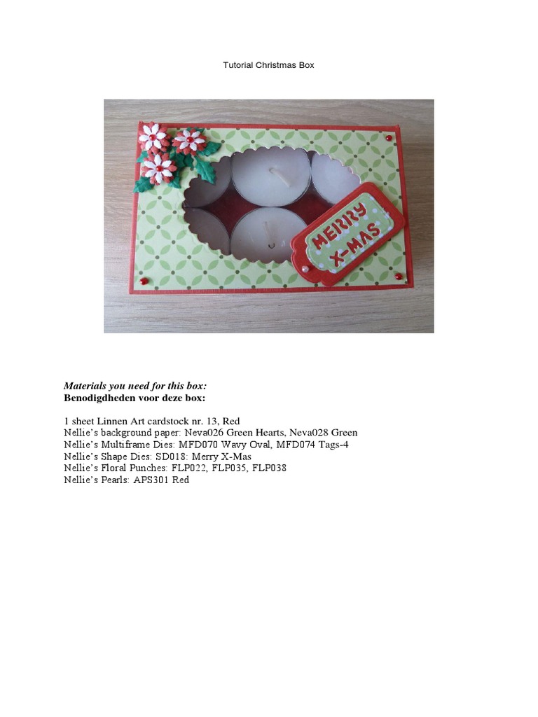 Tutorial Christmas Box | PDF