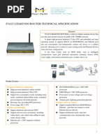 F3a25 Lte&Evdo Router Specification