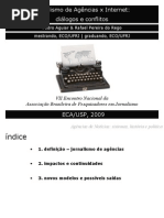 Jornalismo de Agências x Internet