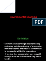 Environmental Scanning Tools & Techniques