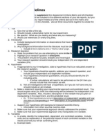 Lab Report Guidelines For Ib in Biology