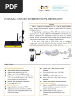 F8A25 Zigbee+Lte/Evdo Router Technical Specification: General