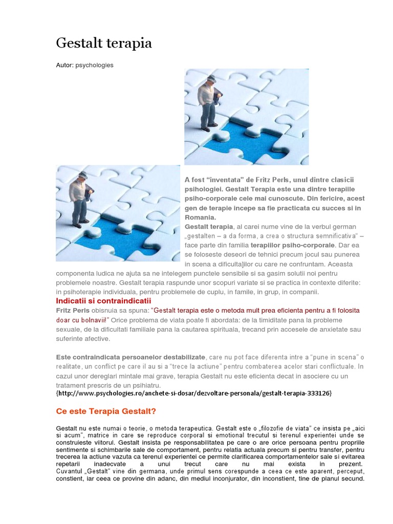 Gestalt-Terapia Fritz Perls | PDF