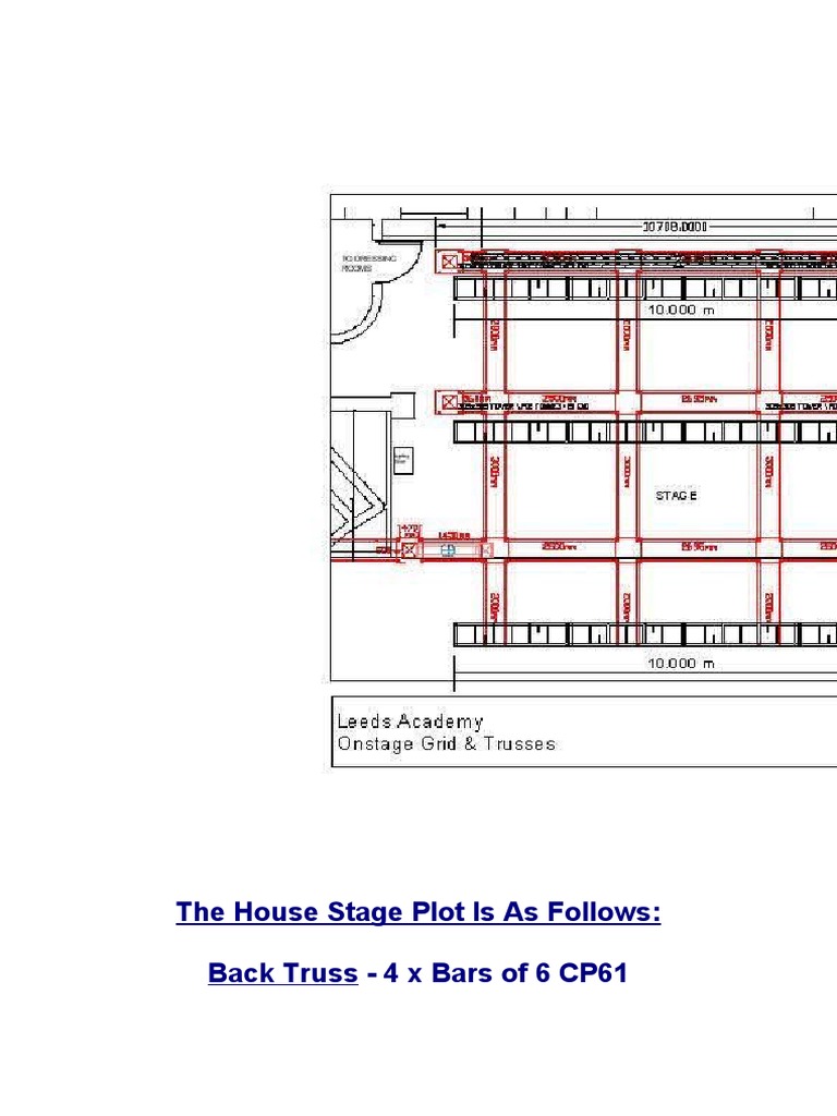 House Rigging Stage Plot Details | PDF