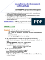 C1. Autonomii Locale Şi Instituţii Centrale În Spaţiul Românesc (Secolele IX-XVIII)