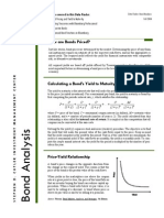 Bloomberg Professional For Bond Pricing & Yield To Maturity