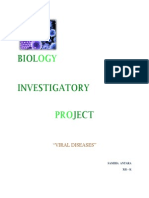 Download Biology Investigatory Project- Viral Diseases by Samiha Antara SN237501673 doc pdf