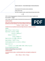 Summary of Chemistry Textbook - Section 4.5 Mass Relationships in Chemical Reactions