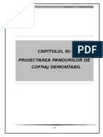 11 Proiectarea Panourilor de Cofraj Demontabil