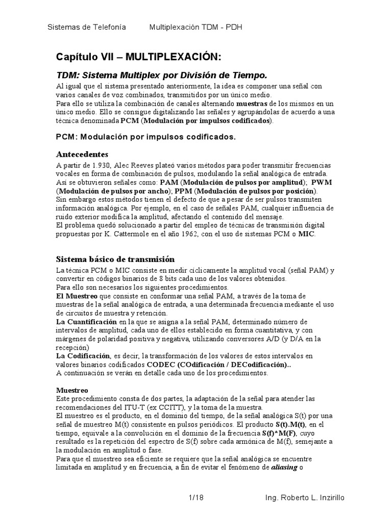 Mux TDM PDH Rev1 | PDF