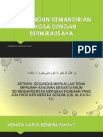 Membangun Kemandirian Bangsa Dengan Berwirausaha