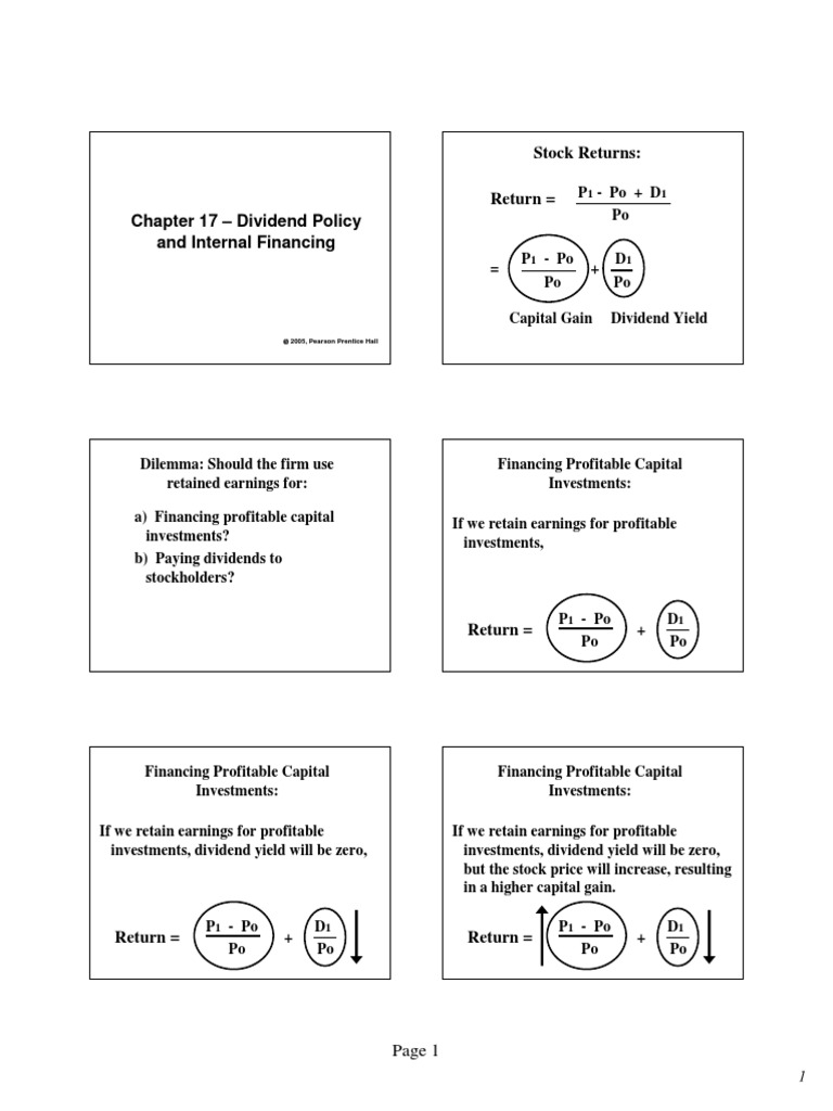 Chapter 17 Dividend Policy | PDF | Dividend | Share Repurchase