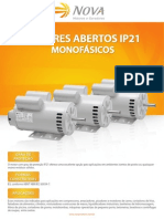 Nova - Motores Monofásicos Abertos IP21