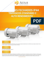 Nova - Motores Trifásicos Fechados IP44 - TEFC SFr