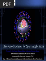 Bio-Nano-Machines For Space Applications: Presented By: Ajay Ummat (Graduate Student, Northeastern University, Boston)