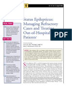 Status Epilepticus-Managing Refractory Cases and Treating Out-Of-hospital Patients