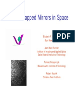 Laser-Trapped Mirrors in Space