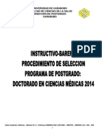 Baremo Doctorado Cs Medicas 2014