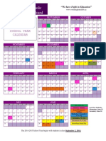 2014 - 2015 Colour Calendar