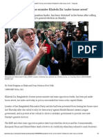 Bangladesh's Former Prime Minister Khaleda Zia 'Under House Arrest' - Telegraph