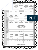 Finished Schedule