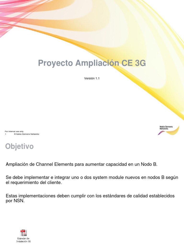 Ampliación Channel Elements 3G PDF Tecnología