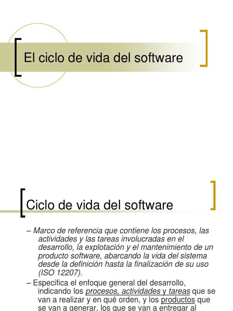 Ciclo de Vida del Software: Fases y Modelos | PDF | Proceso de ...