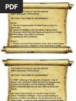 United Empire Constiution