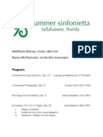 Summer Sinfonietta August 23