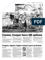 Conner, Cooper Have QB Options: Cougars, Jaguars, Eagles Racing To Grow Up Fastest