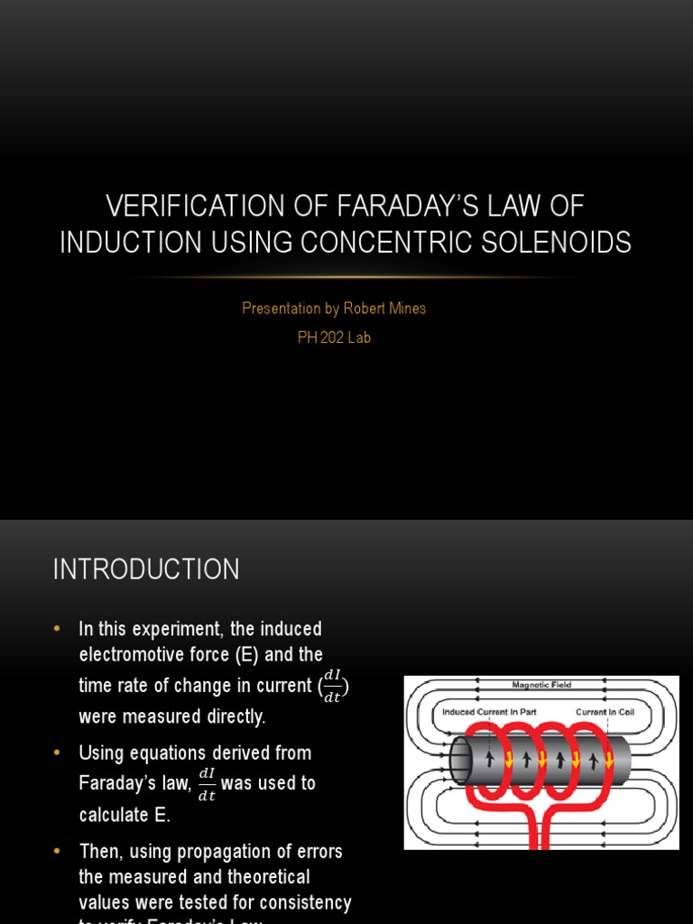 A Lab Experience With Deriving Faraday's Laws | PDF | Electromagnetic ...