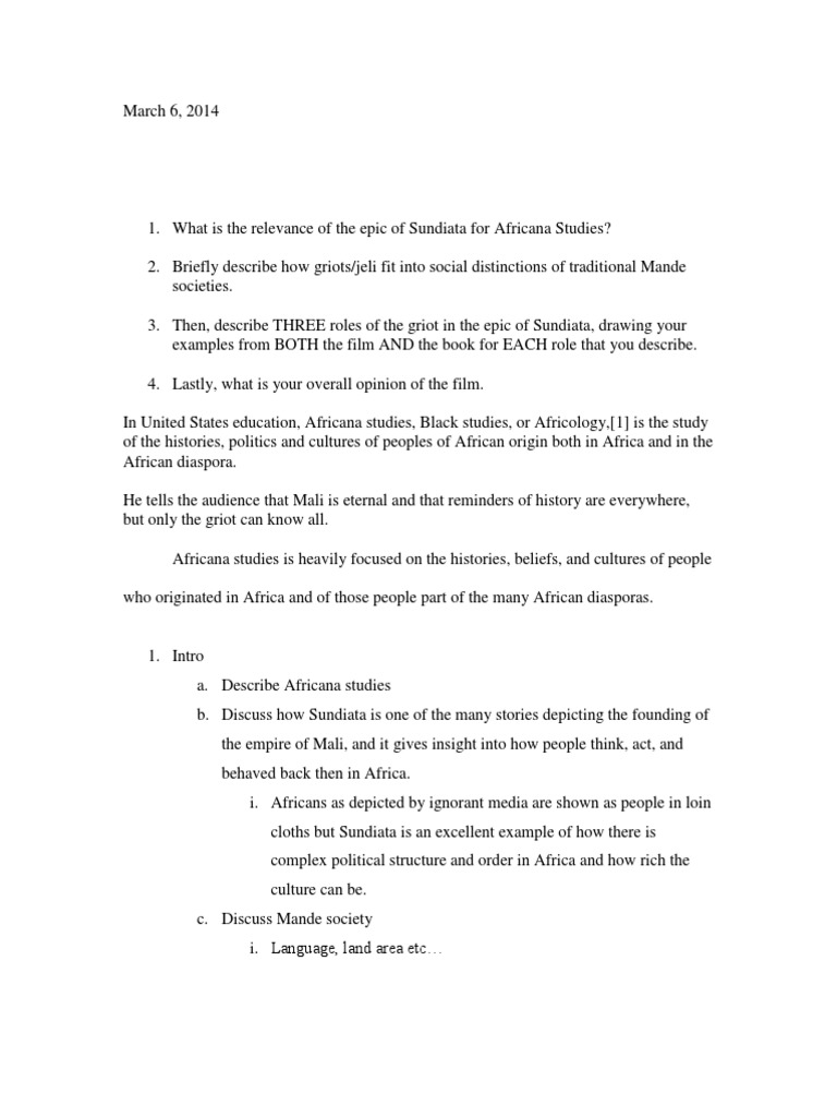 Sunjata a new prose version sparknotes image