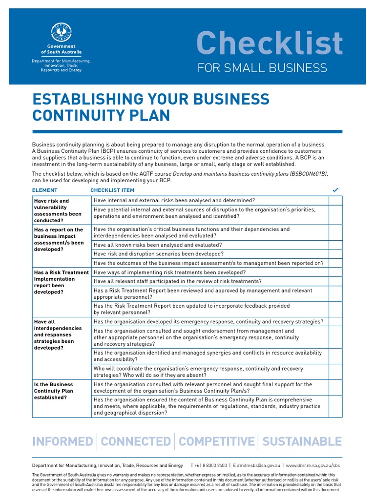Assignment 1 business continuity plan report 08 picture