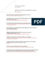 Excel 2007 Questions & Answers