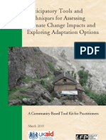 Participatory Tools and Techniques For Assessing Climate Change Impacts and Exploring Adaptation Options: A Community Based Toolkit For Practitioners