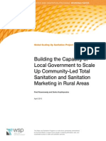 Building the Capacity of Local Government to Scale-Up Community-Led Total Sanitation and Sanitation Marketing in Rural Areas
