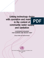 Linking technology choice with operation and maintenance in the context of community water supply and sanitation