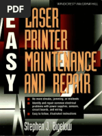 Easy Laser Printer Maintenance & Repair - Bigelow - Ocr PDF