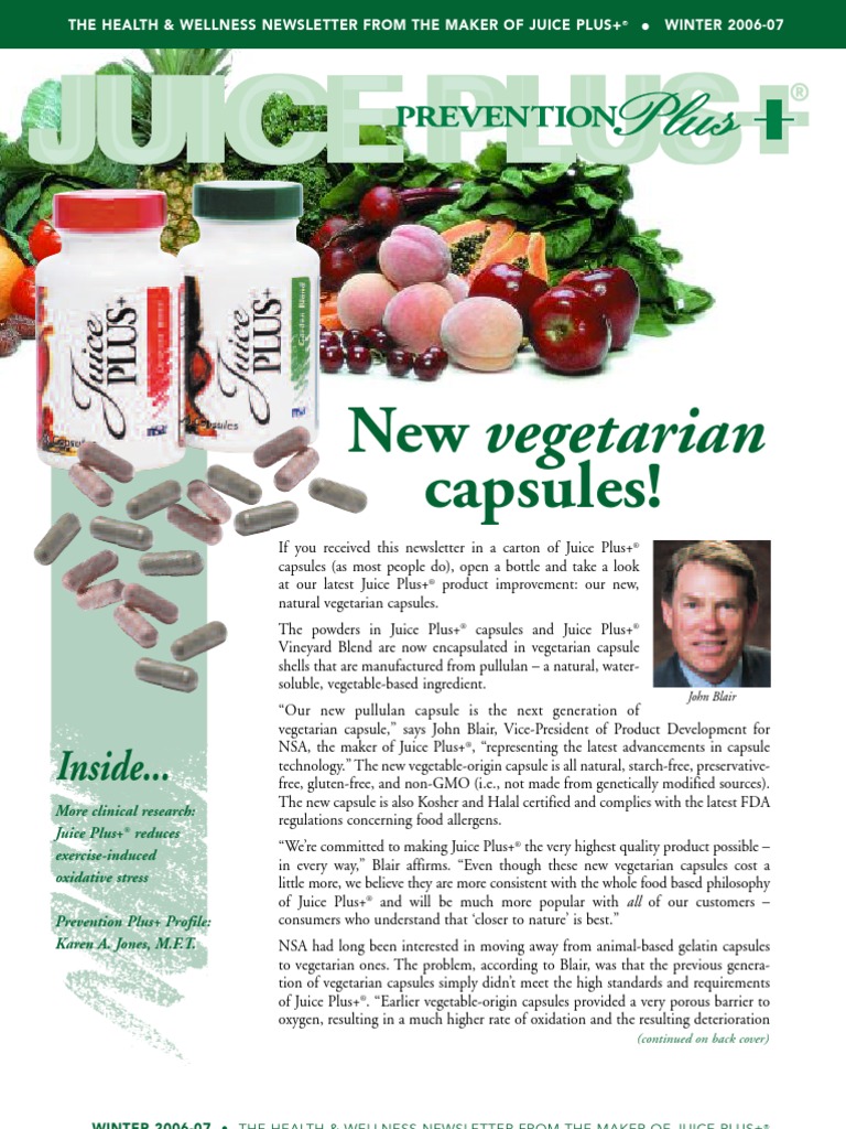 New Vegetarian Capsules!: Inside.. | PDF